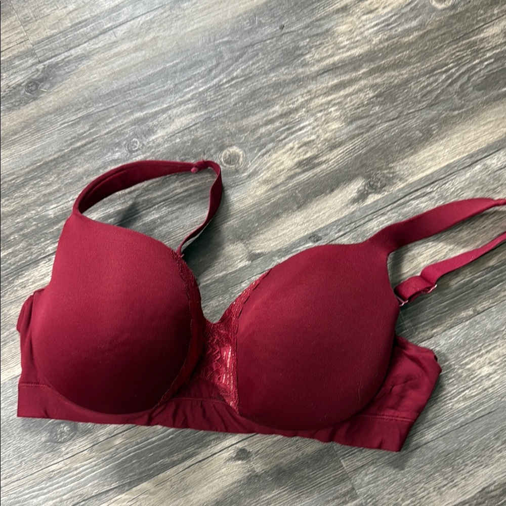 Elegant Burgundy Women's Cacique Balconette Bra